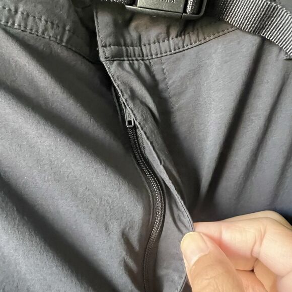Marmot Pants Mens Sz 40 Hiking Outdoor  Black Belted Nylon Camping Zip Pockets - Picture 4 of 13